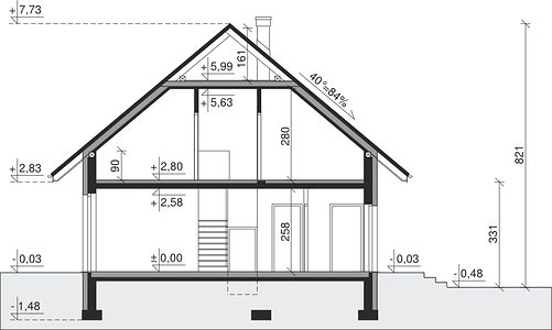 Фасад дома DGD-4288-67 Фасад дома DGD-4288-67