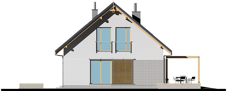 Фасад дома BHE-4335-58 Фасад дома BHE-4335-58