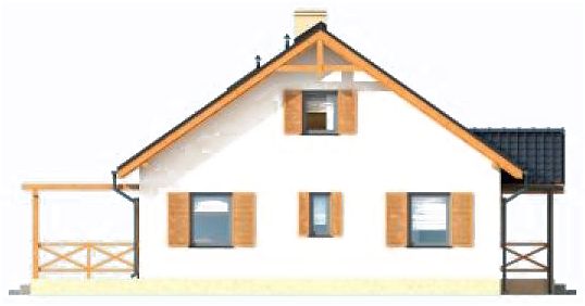 Фасад дома FHI-8667-32 Фасад дома FHI-8667-32