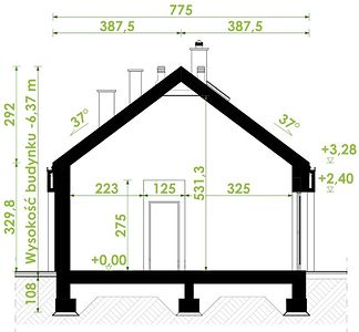 Фасад дома FEE-7648-39 Фасад дома FEE-7648-39