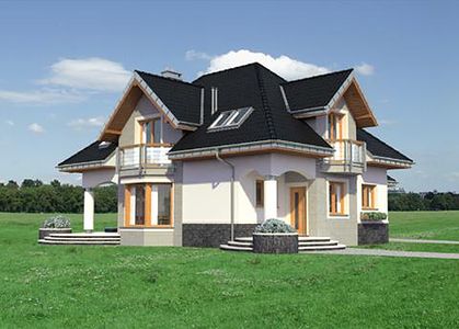 Фасад дома HFI-9167-26 Фасад дома HFI-9167-26