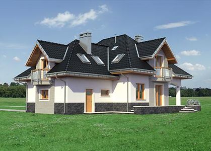 Фасад дома HFI-9167-26 Фасад дома HFI-9167-26