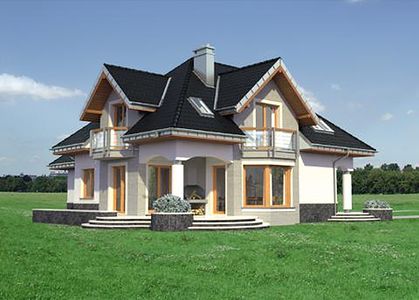 Фасад дома HFI-9167-26 Фасад дома HFI-9167-26