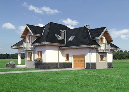 Фасад дома HFI-9167-26 Фасад дома HFI-9167-26
